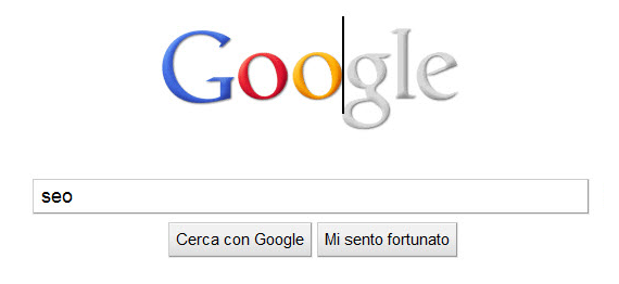 Google Doodle: logo grigio