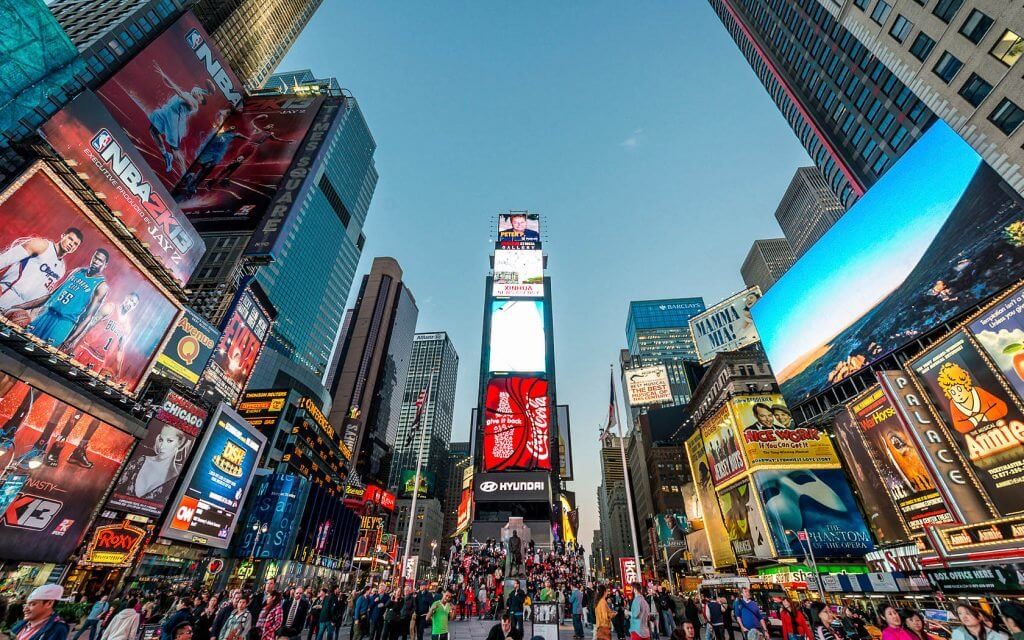 pubblicità a Times Square, New York