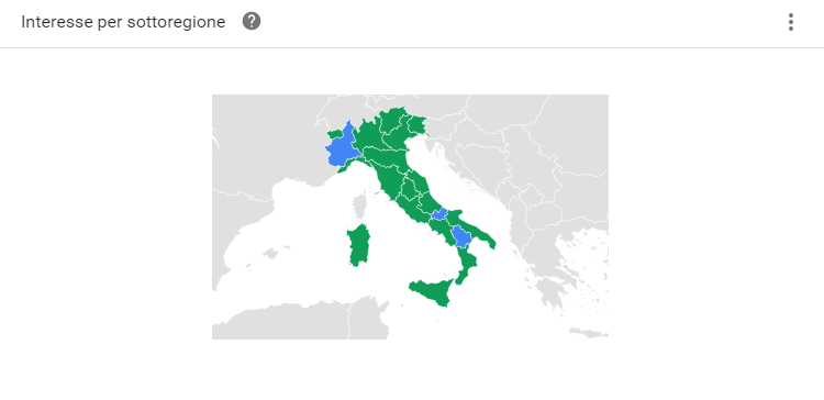Ricerche brand su Italia per regione