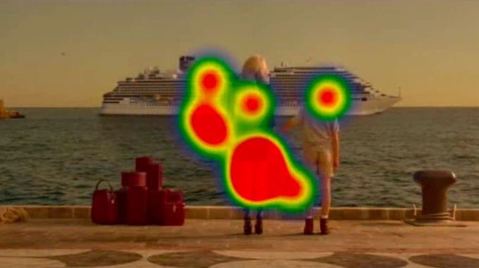Neuromarketing test and eye tracking, Costa Cruises commercial