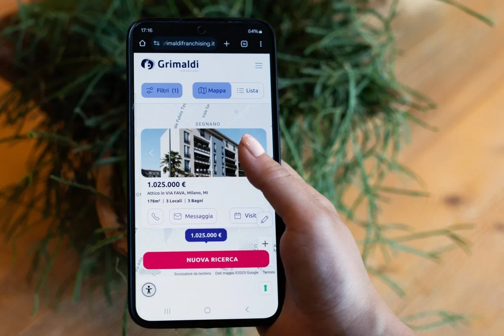Grimaldi Immobiliare's mobile website